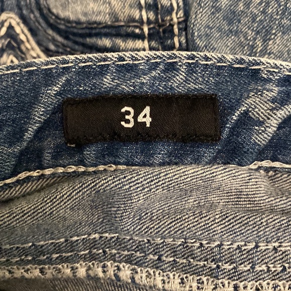 34 x 32 Affliction Black Premium muddy/distressed jeans - Picture 14 of 15